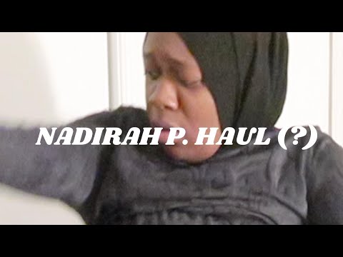 nadirah p. did a clothing haul (?) | it didn't fit but that didn't stop me