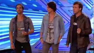 The X Factor UK 2013 - Next of Kin sing original song Can&#39;t Find Me Auditions