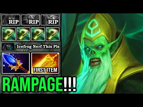 HOW TO SOLO MID NECROPHOS First Item Radiance 100% Imba RAMPAGE Even TB Can't Run DotA 2