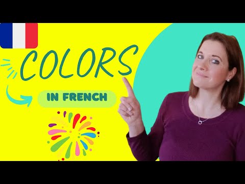 How to say COLORS in FRENCH 🎉🌈🌈🌈😊   NATIVE TEACHER _  Learn French with Stéphanie _ SUBTITLES