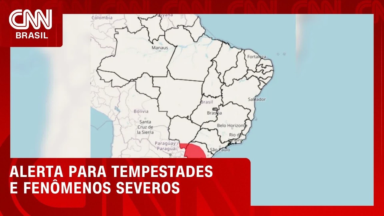 Regiões do Brasil entram em alerta vermelho para chuvas de 100 mm e ventos | CNN NOVO DIA