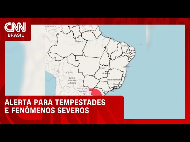 Regiões do Brasil entram em alerta vermelho para chuvas de 100 mm e ventos | CNN NOVO DIA