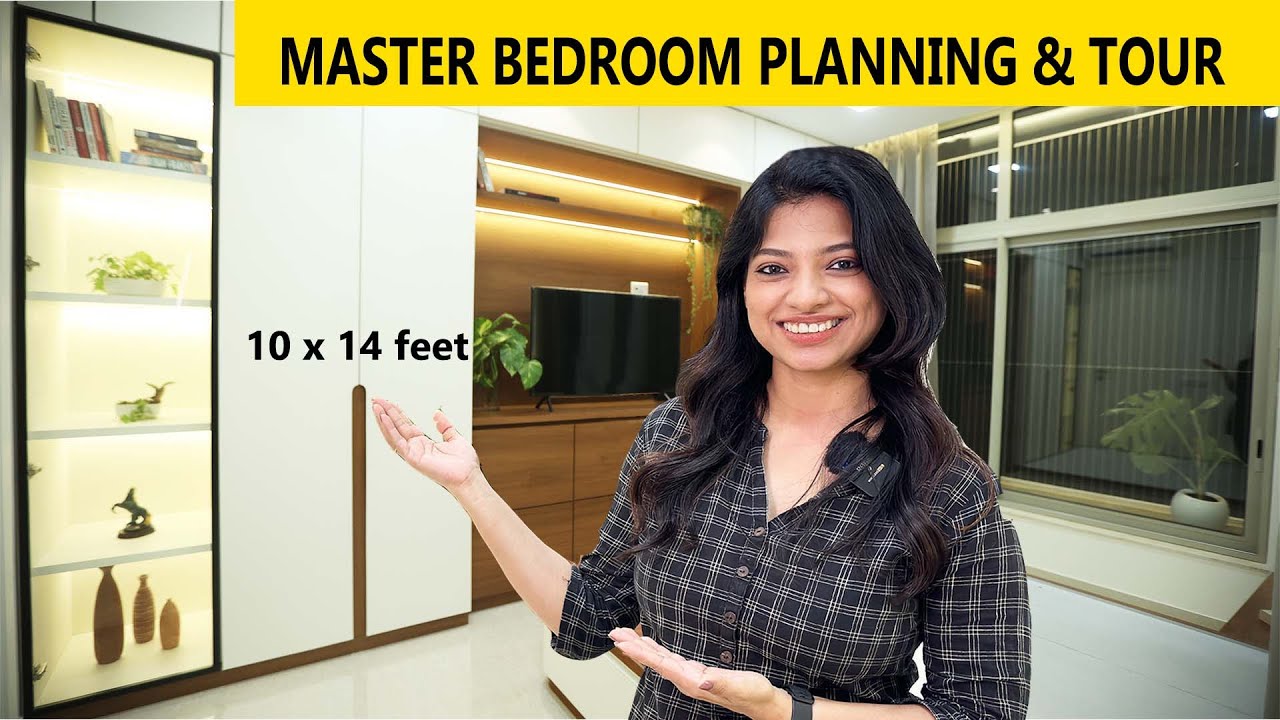 Master Bedroom Design 10' x 14' | Master Bedroom Wardrobe Design | Interior Design | Thane 2bhk EP1