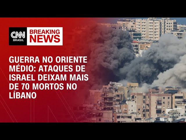 Ataques de Israel no Líbano deixam mais de 70 mortos e 437 feridos | CNN PRIME TIME