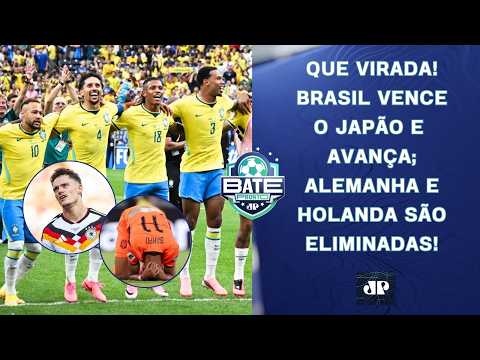 BRASIL ELIMINA O JAPÃO E ESPERA NORUEGA OU COSTA DO MARFIM; ALEMANHA E HOLANDA CAEM! | BATE-PRONTO