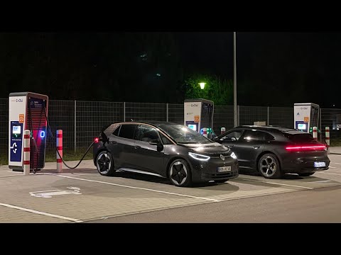 Electric Road Trip Adventure Across Germany With The VW ID.3 & Porsche Taycan Cross Turismo!