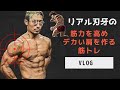 筋力を高め肩を超デカくする!強くなるリアル刃牙筋トレ!【VLOG】【範馬刃牙】【バルクアップ】【格闘技】