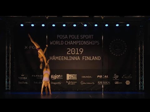 Miia Karppinen + Helle Kirsi POSA Pole Sport World Championship 2019 Senior Doubles finals
