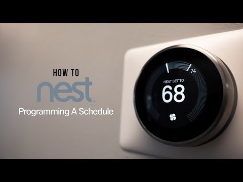 Nest Learning Thermostat | How To: Program A Schedule
