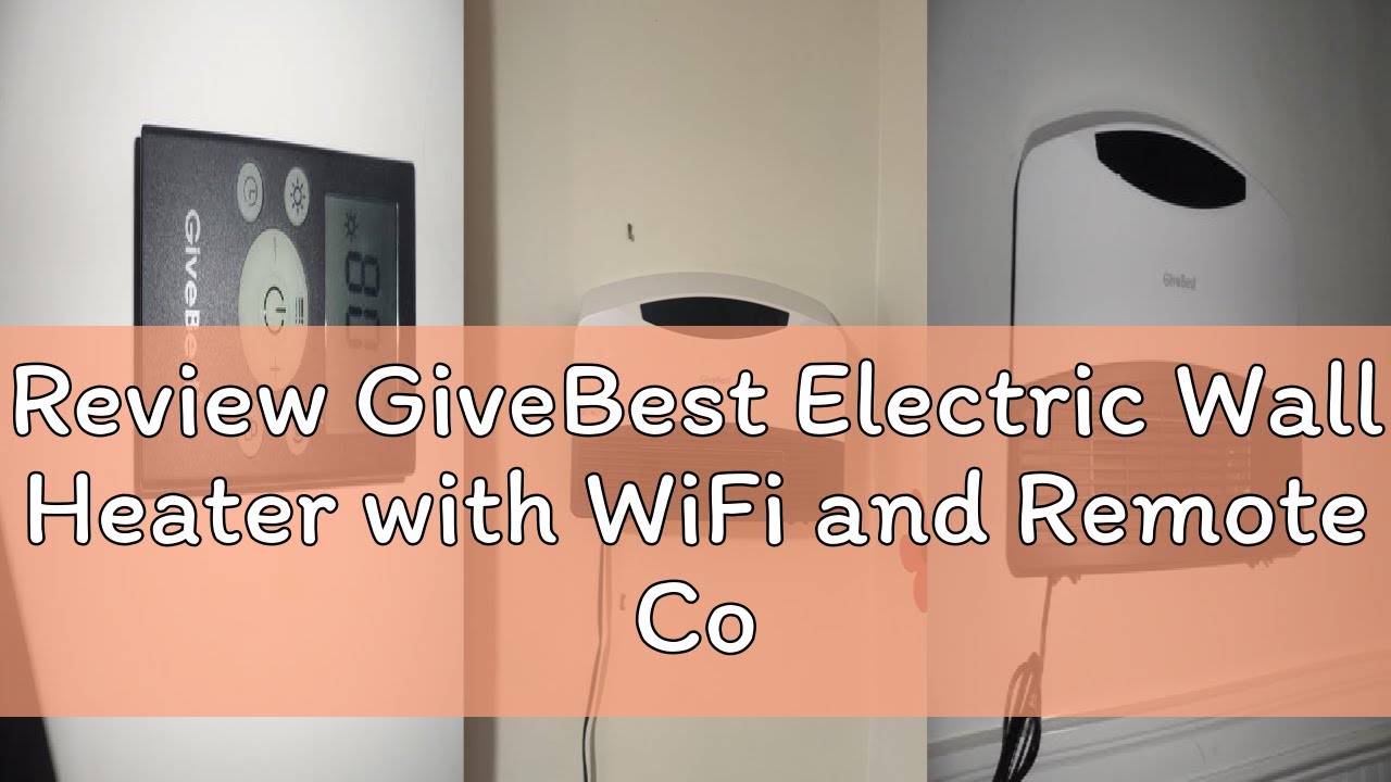 Review GiveBest Electric Wall Heater with WiFi and Remote Control, Floor or Wall Mounted Heater, Lar