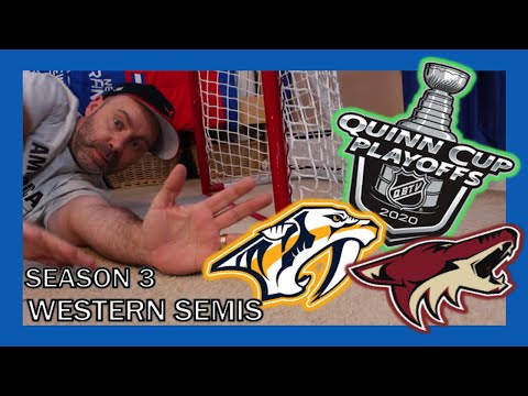 KNEE HOCKEY SEASON 3 - WESTERN CONFERENCE SEMI FINALS - PREDATORS / COYOTES - QUINNBOYSTV