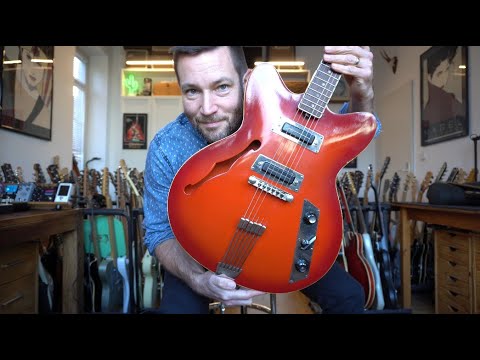 VIDEO! 1970s Jolana Rubin "ES/Casino-style" Thinline made in CSR image 17