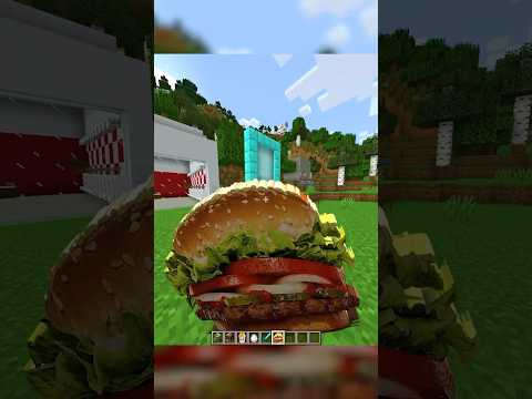UNBELIEVABLE!! I added BURGER KING to Minecraft 😱
