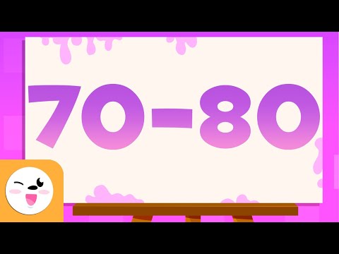 Devine les numéros de 70 à 80 - Apprends à écrire et à lire les numéros de 1 à 100