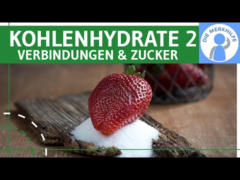 Kohlenhydrate 2 - Verbindungen, Saccharide, Übersicht Zuckermoleküle einfach erklärt - Genetik