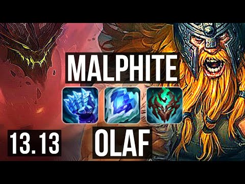 MALPHITE vs OLAF (TOP) | 5/3/11, 800K mastery | EUW Master | 13.13