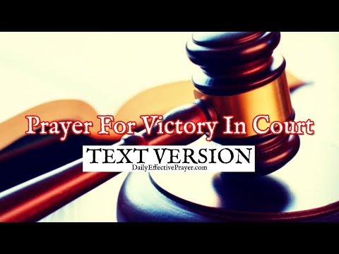Prayer For Victory In Court (Text Version - No Sound) Video