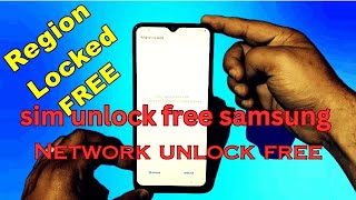 Samsung A03 Region Locked/sim lock/Network unlock Free