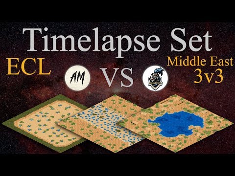 AoE II Timelapse // aM vs VNA Bo3 // ECL Middle East 3v3 Ro8