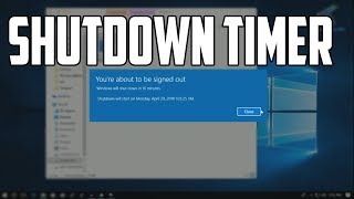 How to Shut Down Your Windows 10 PC/Laptops Using Shutdown Timer