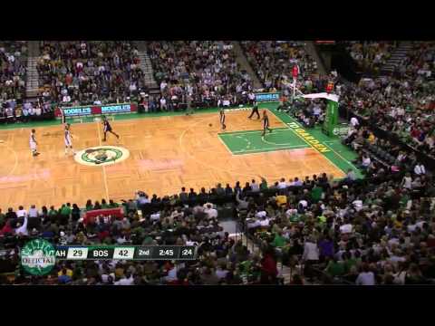 Rajon Rondo pass to Ryan Hollins for two alley oop dunks vs.Utah Jazz 3/28/2012 [HD]