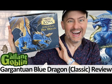 Gargantuan Blue Dragon Limited Edition Review - D&D Icons Prepainted Mini - Wizards of the Coast