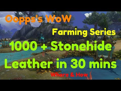 Farming 1000 + Stonehide Leather in 30 mins