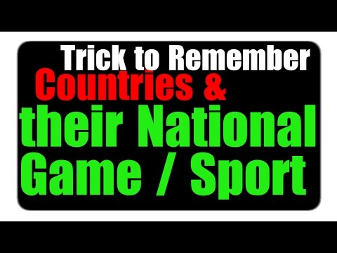 Tricks to Remember National Games of All 196 Countries Video Lecture