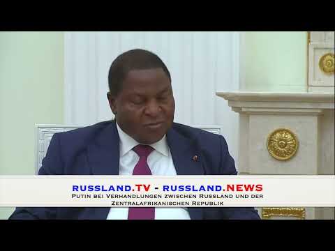 Putin bei Verhandlungen zwischen Russland und der Zentralafrikanischen Republik