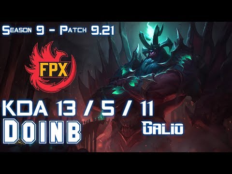 FPX Doinb GALIO vs CASSIOPEIA Mid - Patch 9.21 EUW Ranked