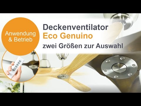 Deckenventilator Eco Genuino von CasaFan - creoven.tv Produktvideo