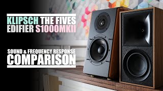 Klipsch The Fives  vs  Edifier S1000MKII  ||  Sound & Frequency Response Comparison