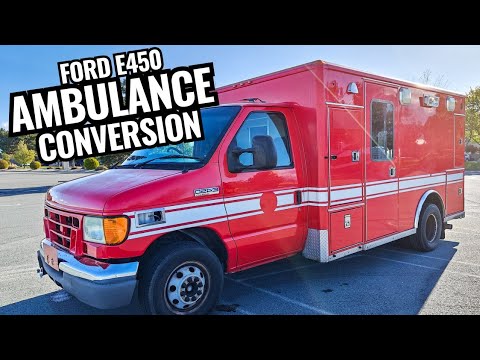 European Building a Camper from Ford  Ambulance E450 Diesel DIY.