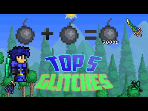 Terraria 1.2.4  top 5 glitches for ios/android [top 5 useful/funny glitches in terraria mobile]