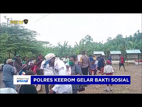 BHABINKAMTIBMAS KAMPUNG BABURIA POLRES KEEROM BAGIKAN PAKAIAN LAYAK PAKAI