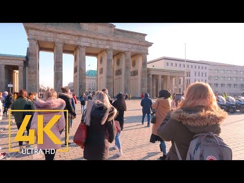 Trip around Berlin, Germany in 4K 60fps - Virtual Walking Tour with Original City Sounds