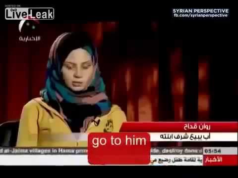 Syrian Girl talks about being forced by father to do sexual jihad for Muslim rebels