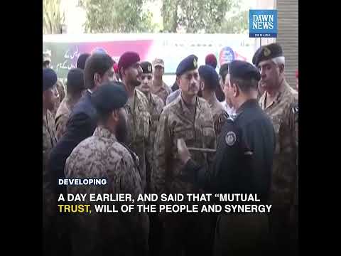 COAS Visits Karachi Police Attack Victims, Says ‘Trust, Will Of People Needed To Defeat Terrorism'
