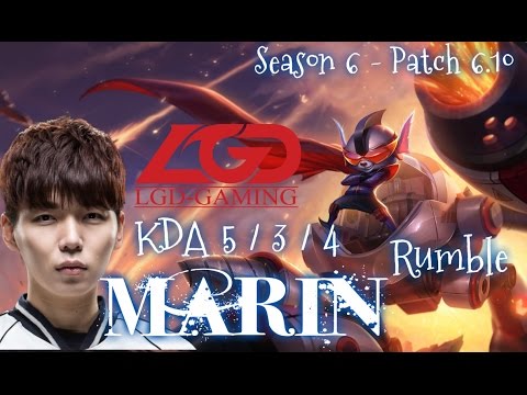 LGD MaRin RUMBLE Top vs Ekko - Patch 6.10 KR | League of Legends
