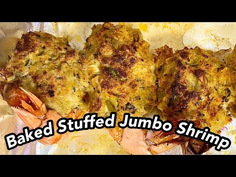HOW TO MAKE BAKED STUFFED SHRIMP