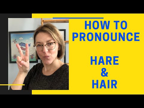 Learn to Pronounce HAIR 💇‍♀️ & HARE 🐇 American English Homophone Pronunciation Lesson #learnenglish