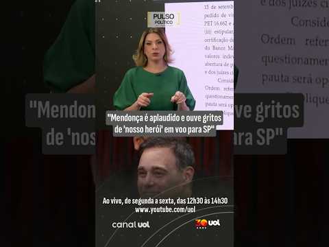 Dani Lima: Mendonça é aplaudido e ouve gritos de ‘nosso herói’ em voo para SP
