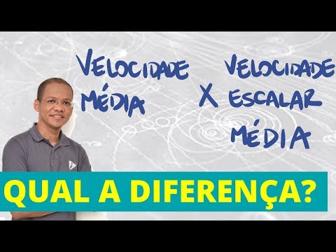 Velocidade escalar média x Velocidade média