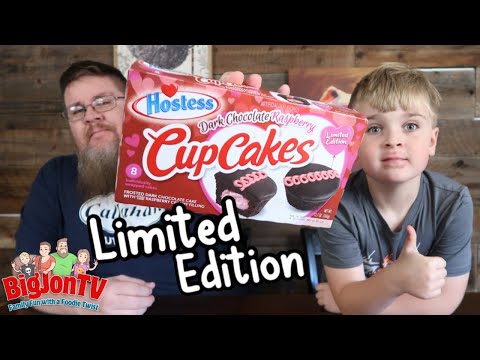 Limited Edition Hostess Dark Chocolate Raspberry Cupcakes || Taste Test Tuesday