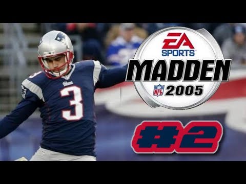 Madden NFL 2005 PS2 2019 New England Patriots Franchise Mode Ep.2 (DEFENSIVE SLUGFEST VS BILLS)