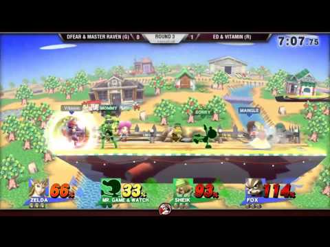 Smash 4 Versus Weekly 10/2/15 - Winners R3 - DFear & Master Raven vs Purple Guy & Vitamin
