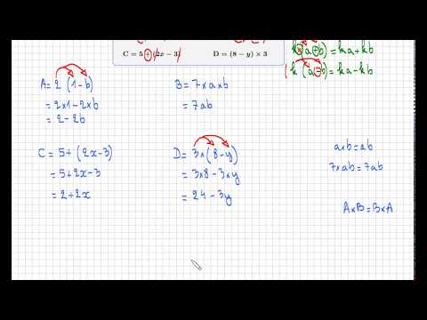 when can we develop an expression? simple distributivity • Literal calculation • cycle 4