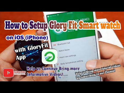 How to Setup Glory Fit Smart watch on iOS (iPhone) with GloryFit App