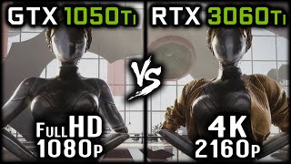 Atomic Heart - GTX 1050Ti 1080p vs RTX 3060Ti 2160p - GTX 1050Ti HD vs RTX 3060Ti 4K