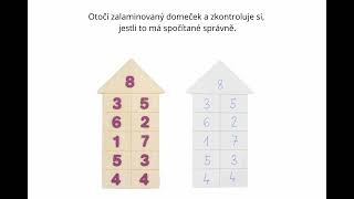 Velká sada počítacích květin, pyramid a domečků (s květinou v přírodní barvě)